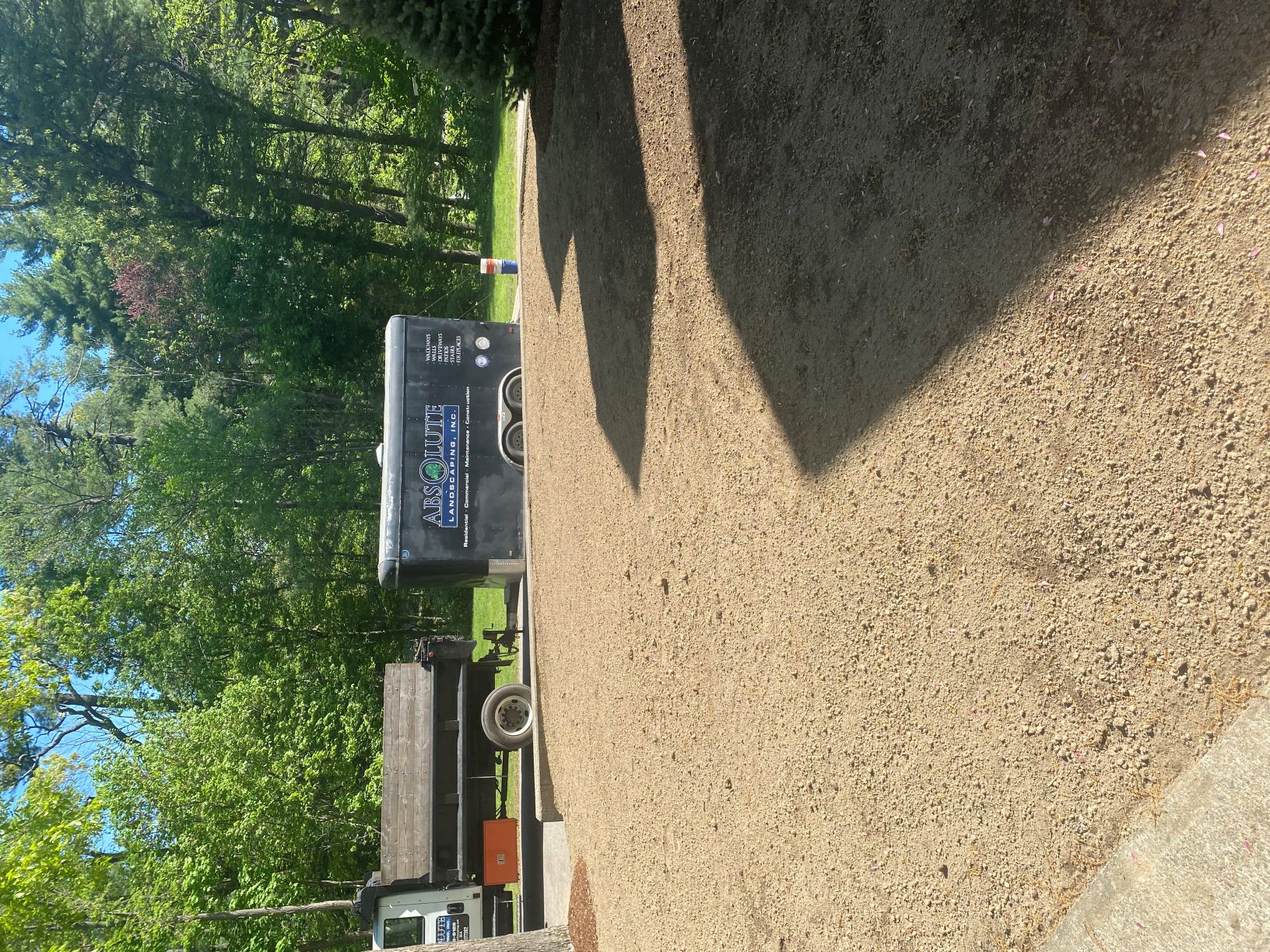 Before lawn maintenance
